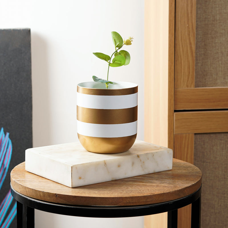 Luxuriant Life: The Handcrafted Metal Planter