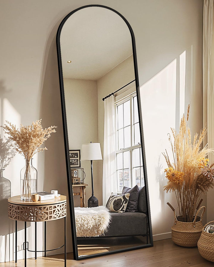 Vista Frame Floor Mirror - Black