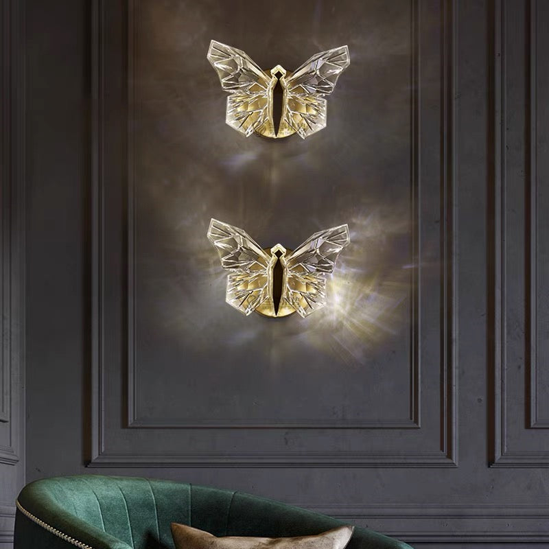 Luminaflair: The Majestic Butterfly Wall Lamp