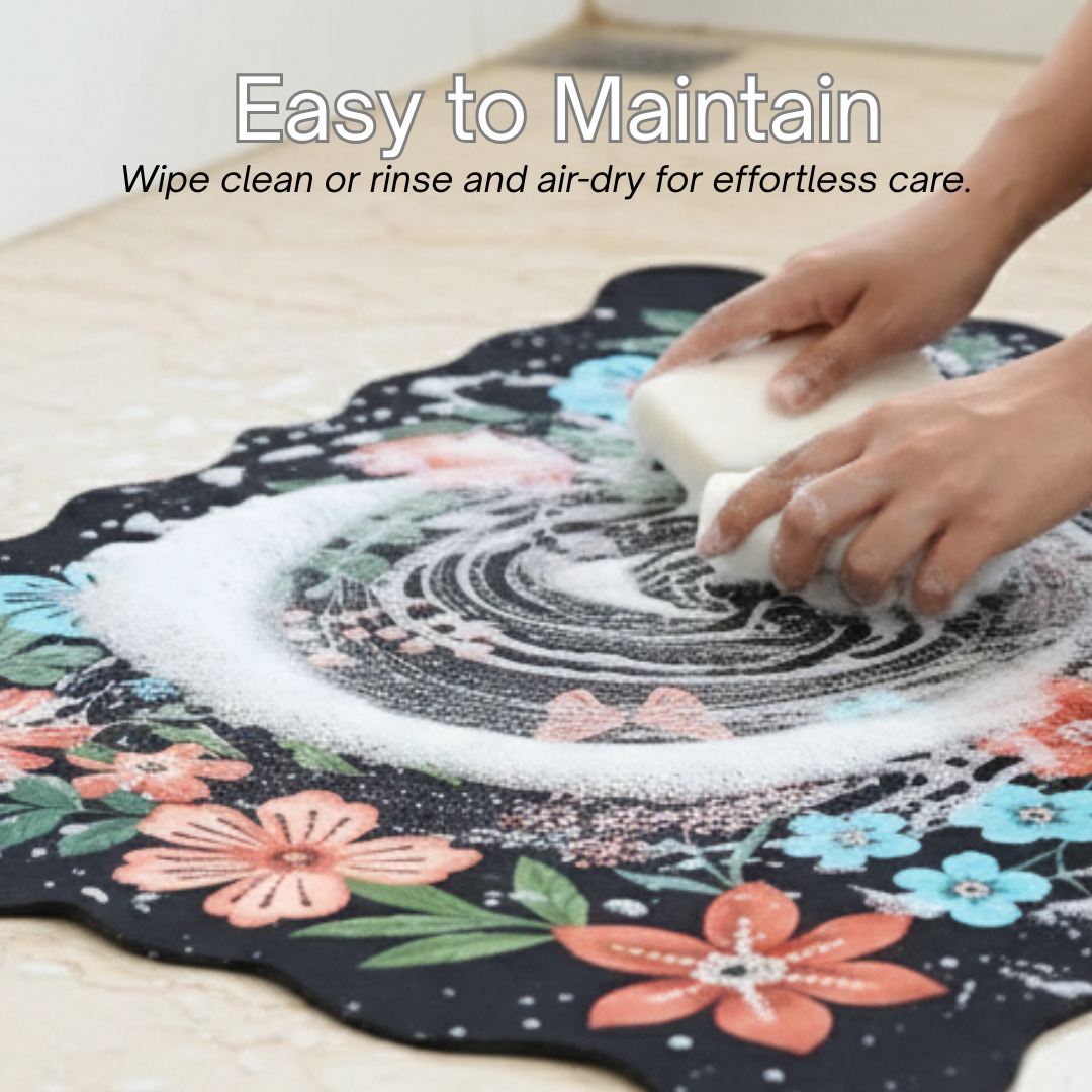 Paradise Bloom Diatomaceous Earth Bath Mat