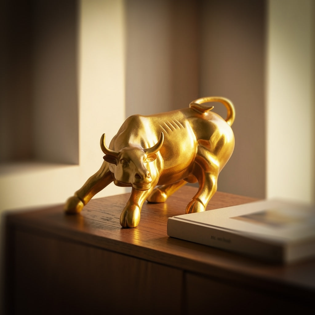 Surreal Charging Bull
