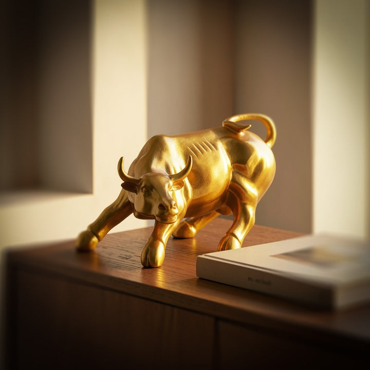 Surreal Charging Bull