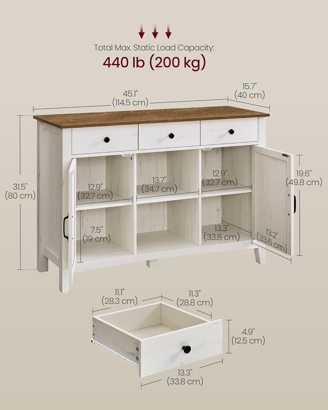 The WhiteBarn Sideboard