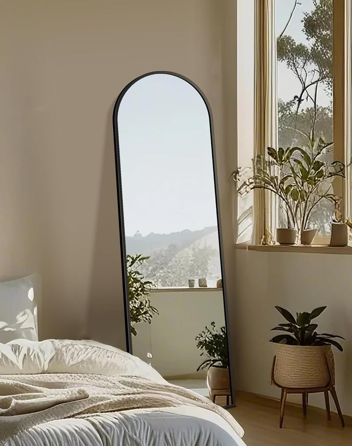 Vista Frame Floor Mirror - Black