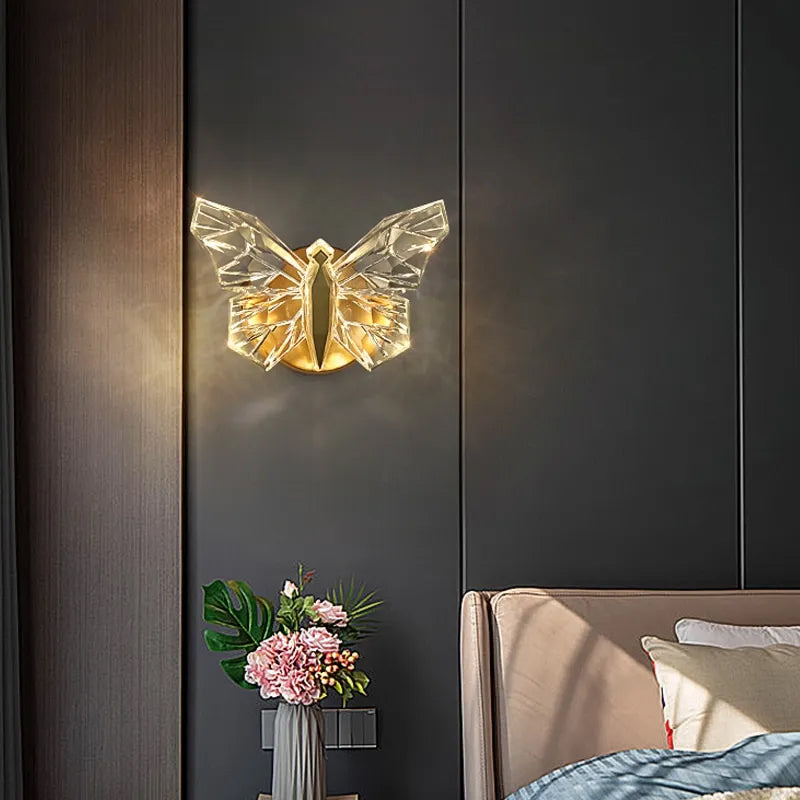 Luminaflair: The Majestic Butterfly Wall Lamp