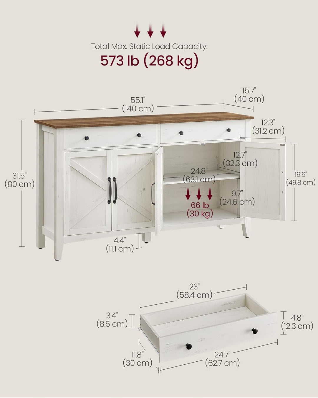 The WhiteBarn Sideboard