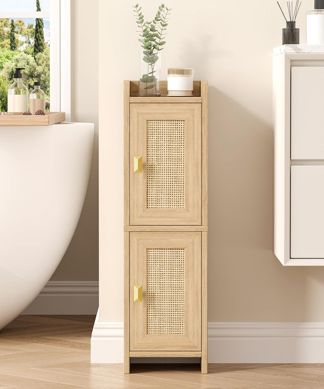 Oslo Rattan Vanity