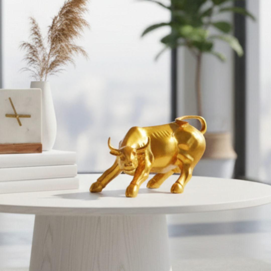 Surreal Charging Bull