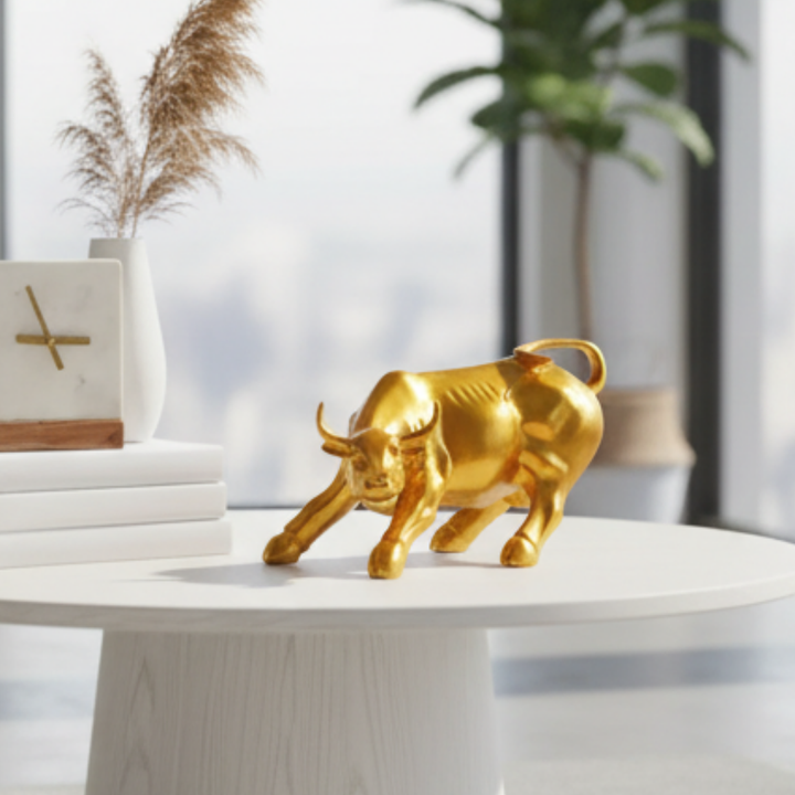 Surreal Charging Bull