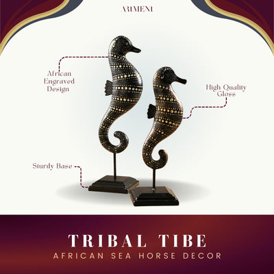Tribal Tide: African Sea Horse Decor