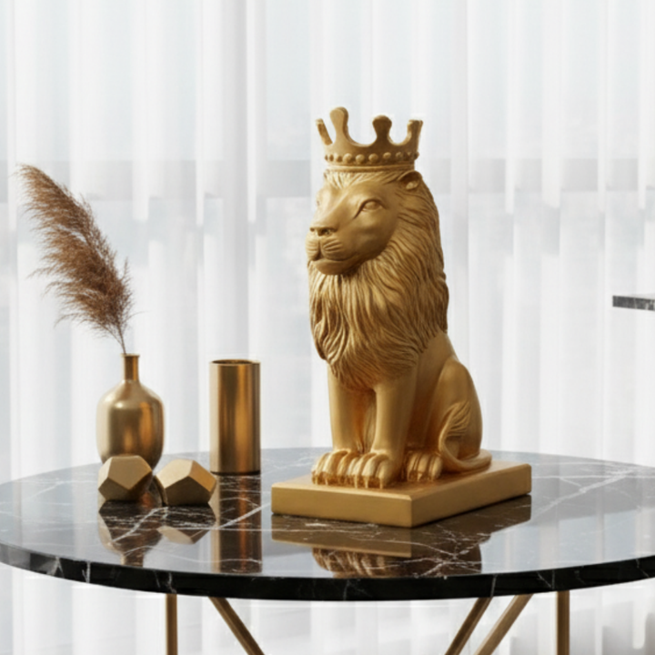 Nordic Minimalist Regal Lion