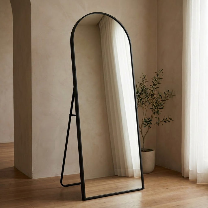 Vista Frame Floor Mirror - Black