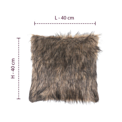 BrushedDreams Faux Fur Cushion Cover (Set of 2)