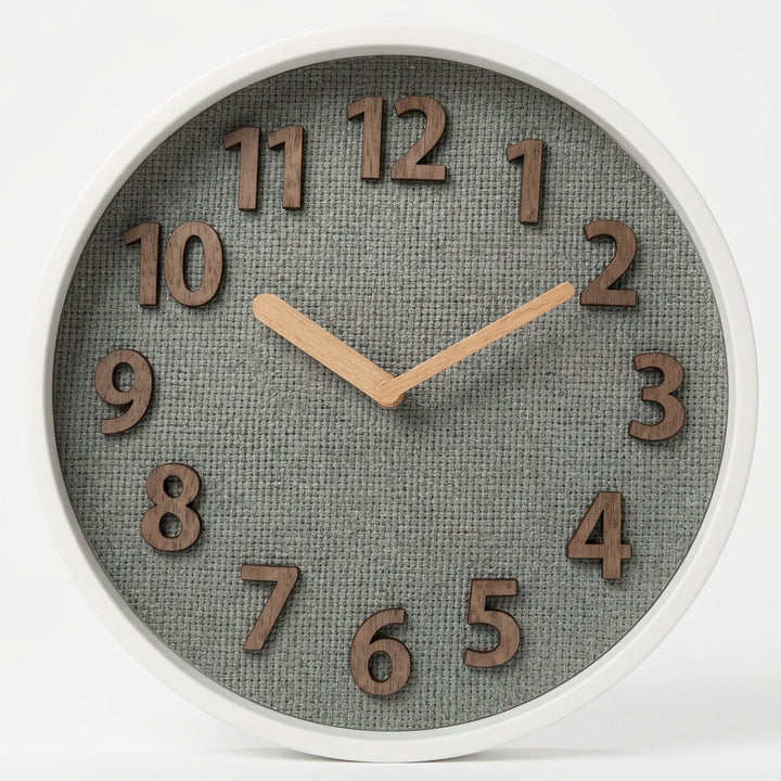 Fluted Minimalist Clock