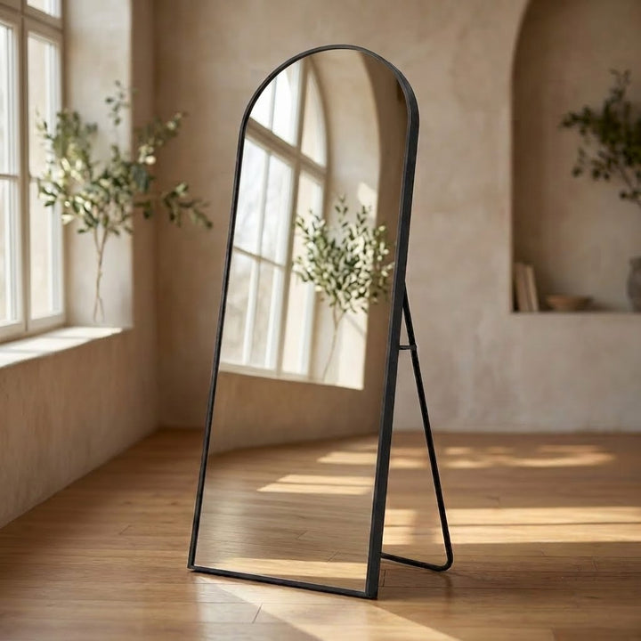Vista Frame Floor Mirror - Black