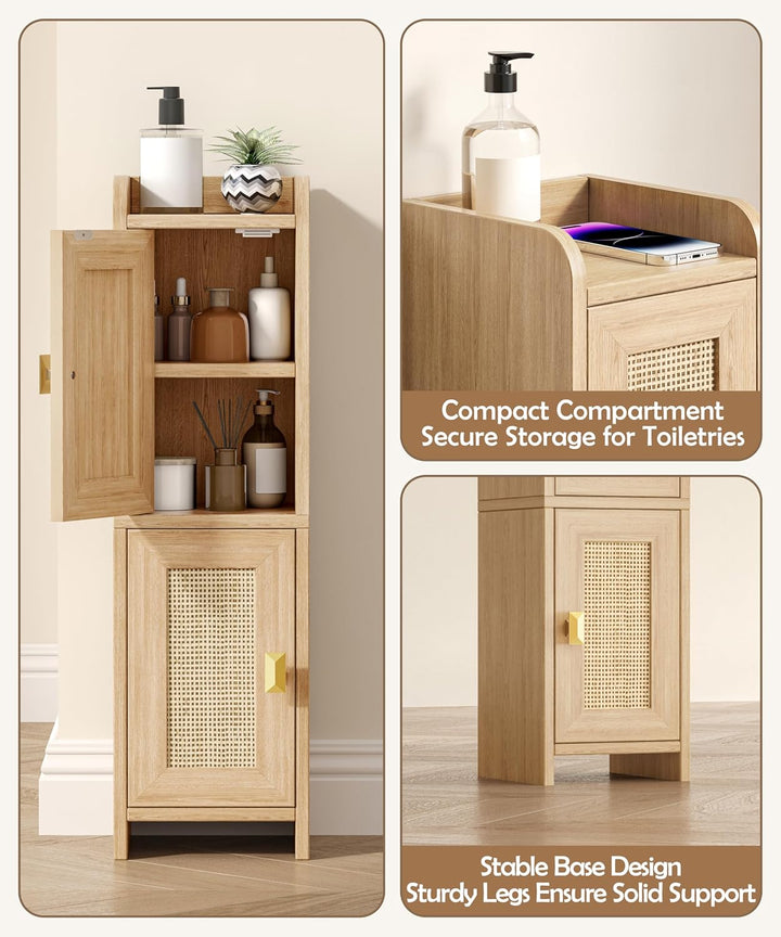 Oslo Rattan Vanity