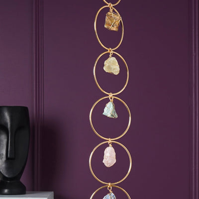 7 Crystal Healing Gemstone Wall Hanging Decor - The Artment