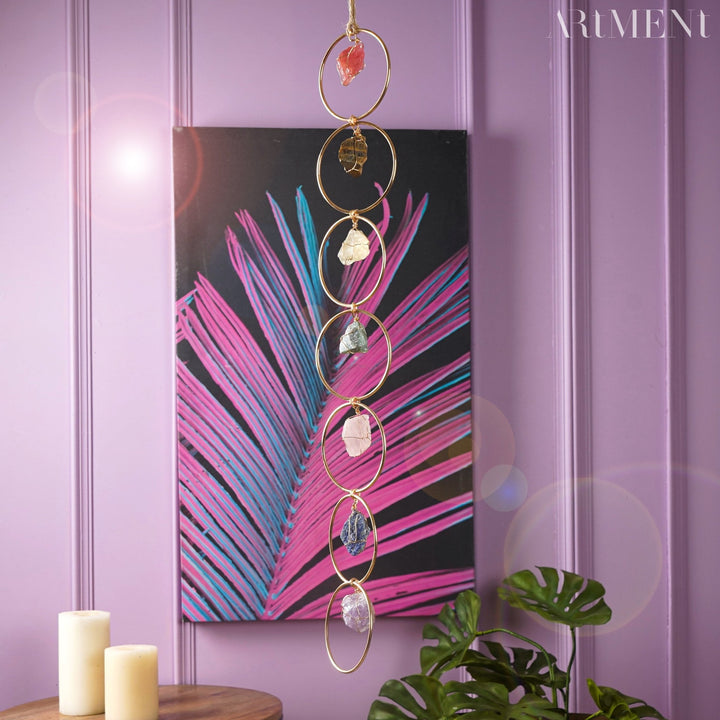 7 Crystal Healing Gemstone Wall Hanging Decor - The Artment