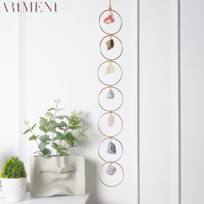 7 Crystal Healing Gemstone Wall Hanging Decor - The Artment