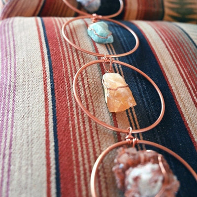 7 Crystal Healing Gemstone Wall Hanging Decor - The Artment