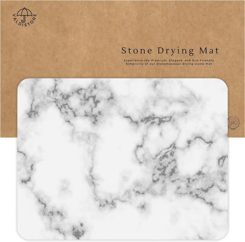 TerraDry Kitchen Mat - Water Absorbent Diatomite Stone Dish Drying Mat