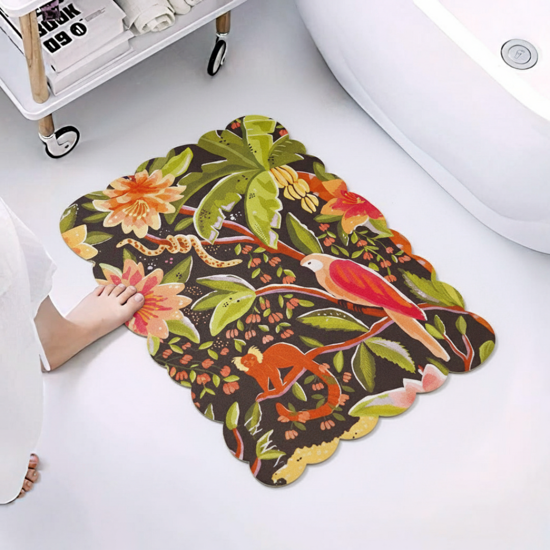 Paradise Bloom Diatomaceous Earth Bath Mat