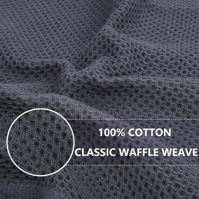 CozyWeave Towels : 100% Cotton Waffle Weave Kitchen Dish Cloth  (Set of 6)