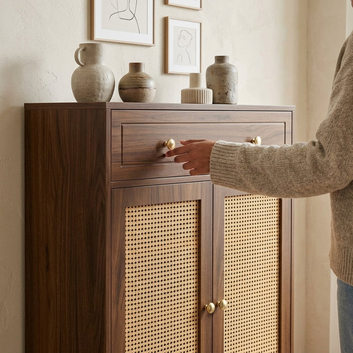 Mesh Shoe Cabinet