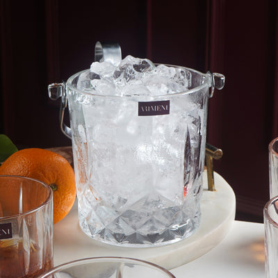 The Crystal Frost Set (1 Ice Bucket + 6 Whiskey Glasses) Gift Box