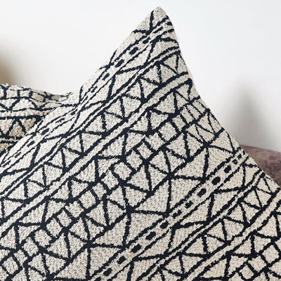 Nordic Chenille Geometric Jacquard Cushion Cover (Set of 5)