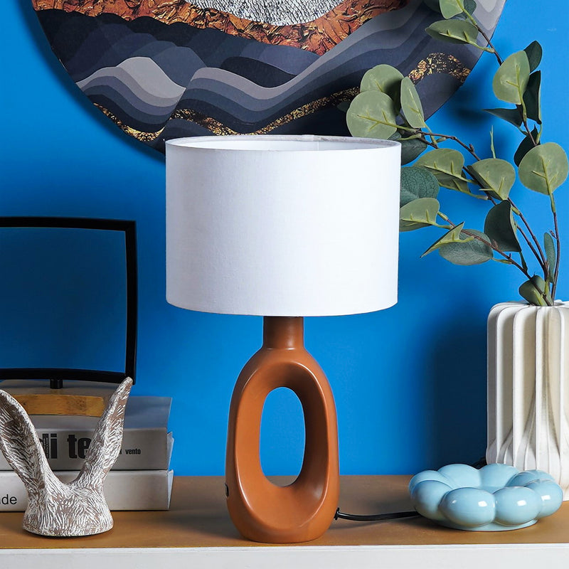 Celestial Void: The Ceramic Masterpiece Lamp