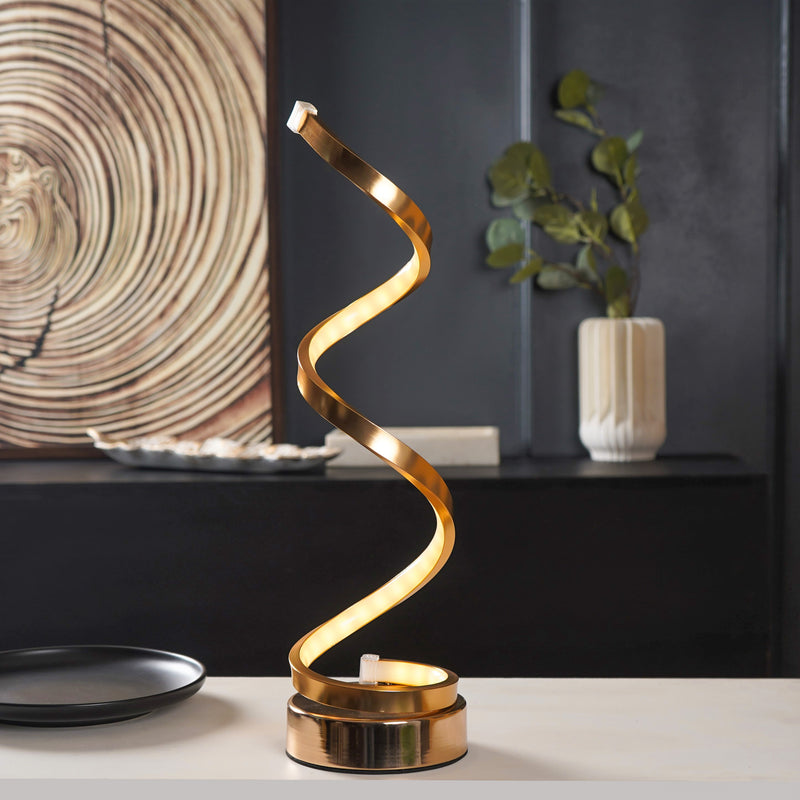 Abstract SerenGlow Table Lamp