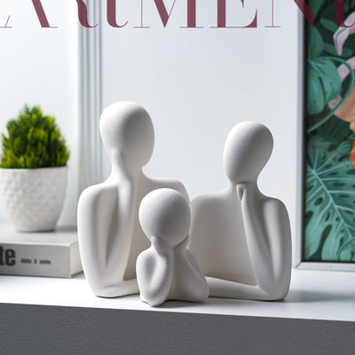 Wholeness Trio: Embracing Family Sculpture (Set of 3)