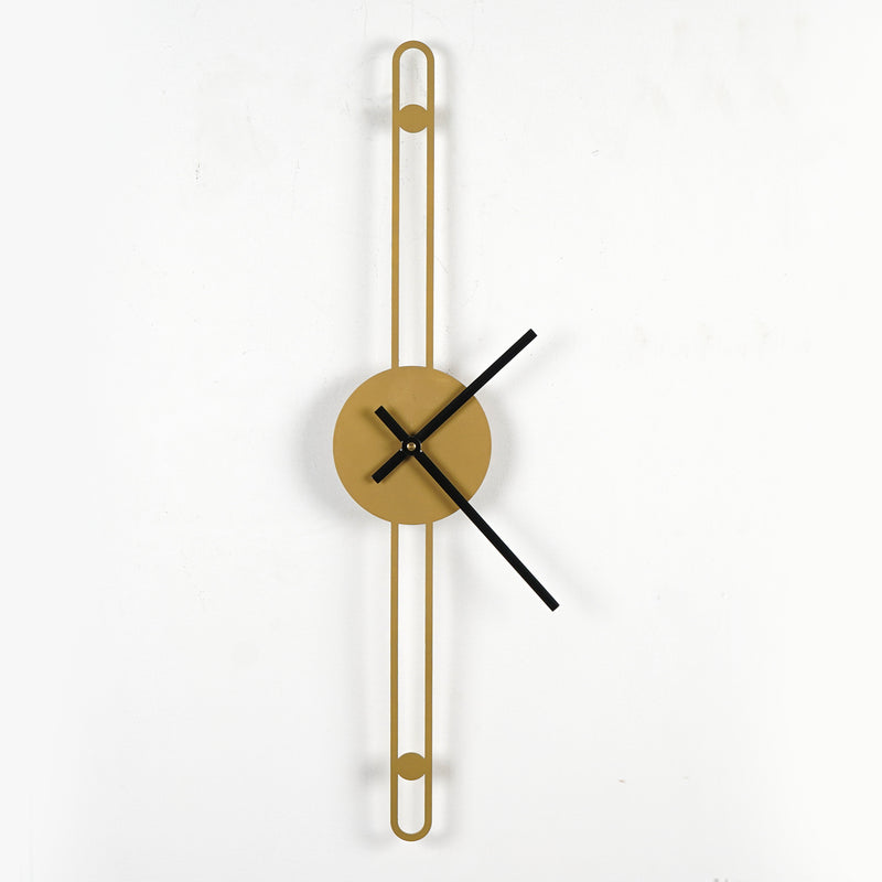 Nordic Minimalist Gold Needle Wall Clock