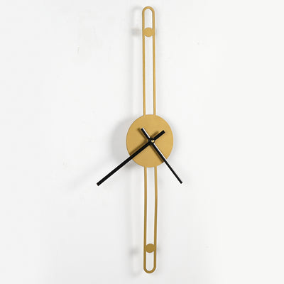 Nordic Minimalist Gold Needle Wall Clock