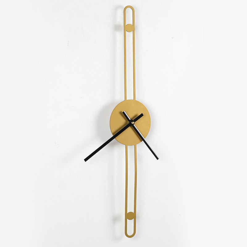 Nordic Minimalist Gold Needle Wall Clock