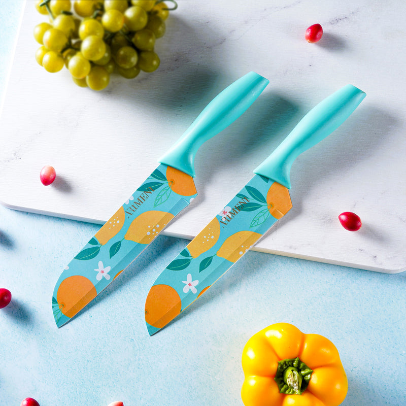 PopCut : Coloured Knife Set - 7 inches