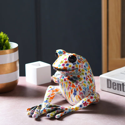 Rainbow Tagged Frog Statue