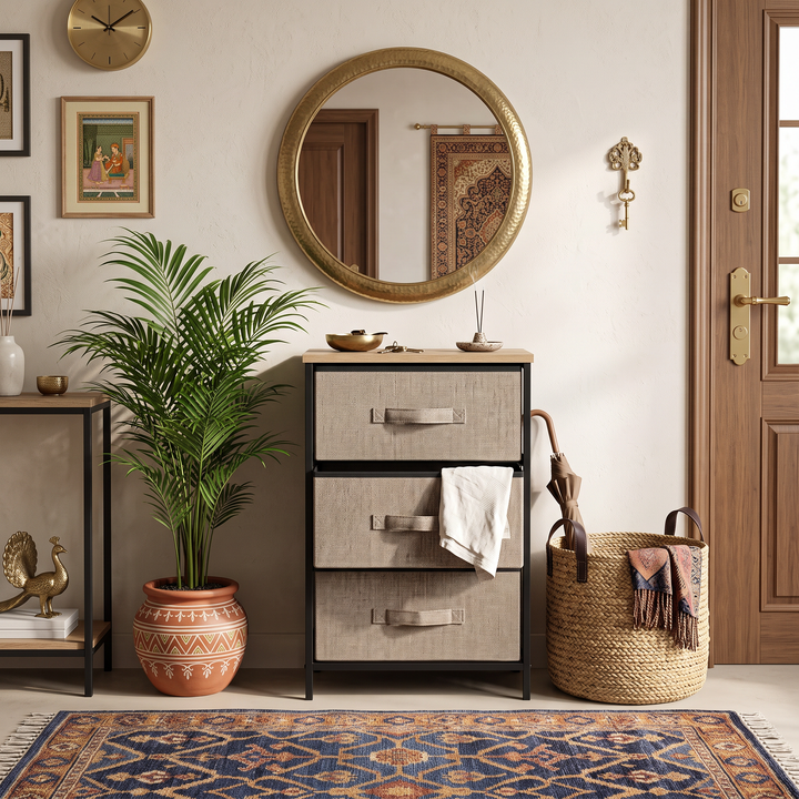 The Iron & Linen 3-Drawer