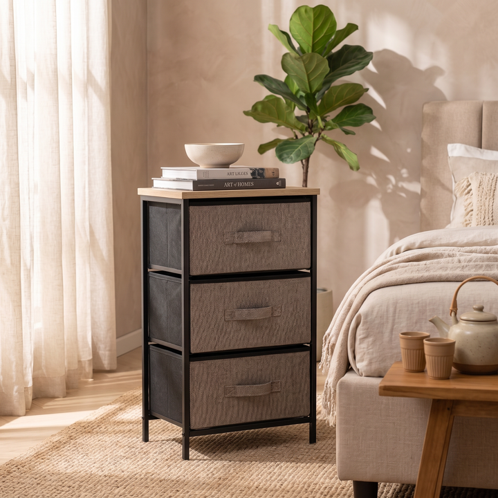 The Iron & Linen 3-Drawer