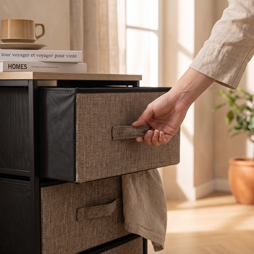 The Iron & Linen 3-Drawer