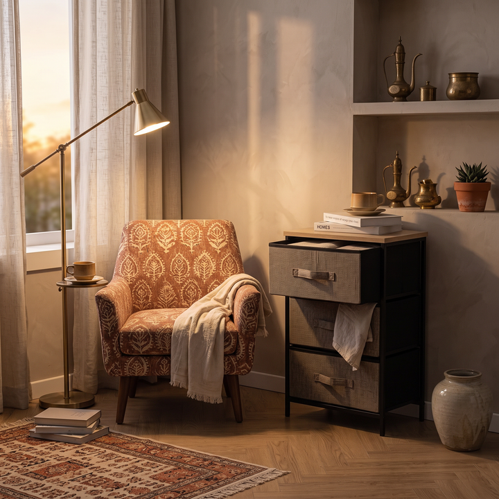 The Iron & Linen 3-Drawer