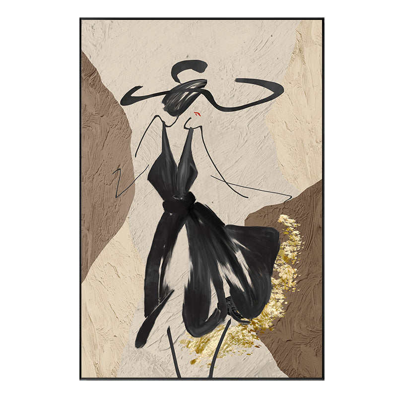 DANCING LADY WALL PAINTING - Smokey Cocktail