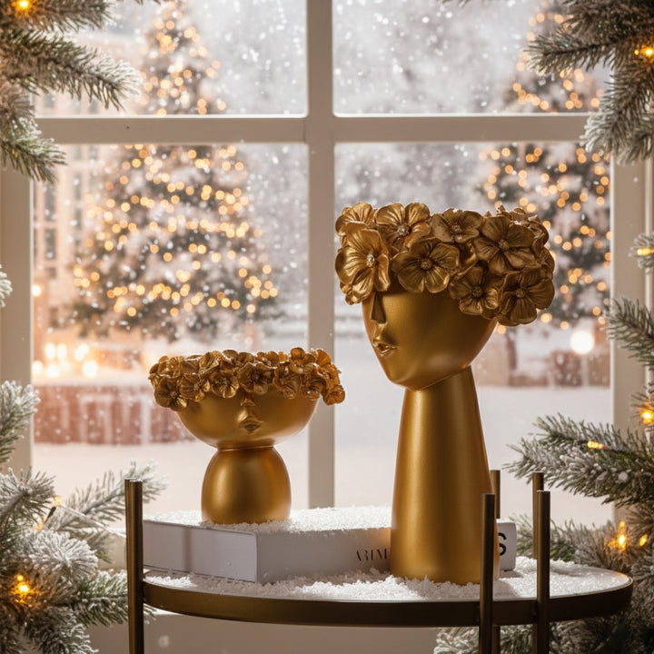 Surreal Faces Table Planters