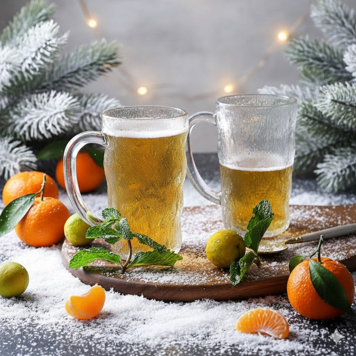 Impressionism Frosted Beer Mug Set