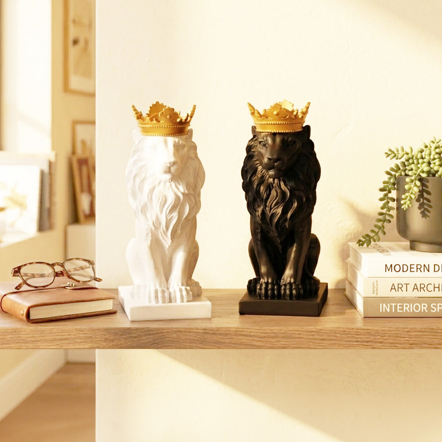 Nordic Minimalist Regal Lion