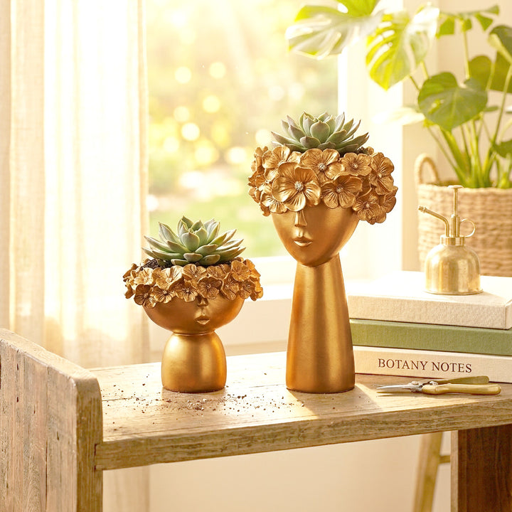 Surreal Faces Table Planters