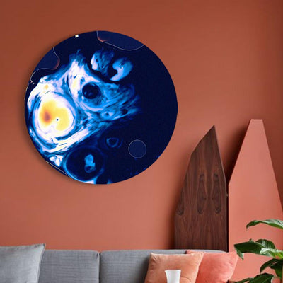 Abstract Hues of Blue Canvas (Matte Finish) - The Artment