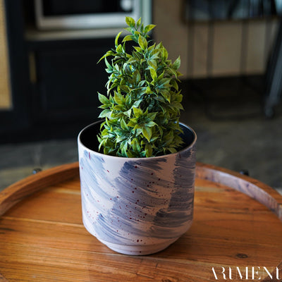 Abstract Indulgence Metal Table Planter - The Artment