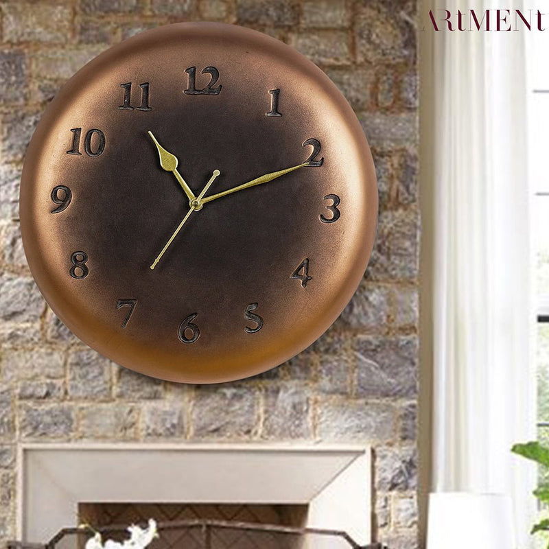 Antique Bronze Plate Wall Clock - The Artment